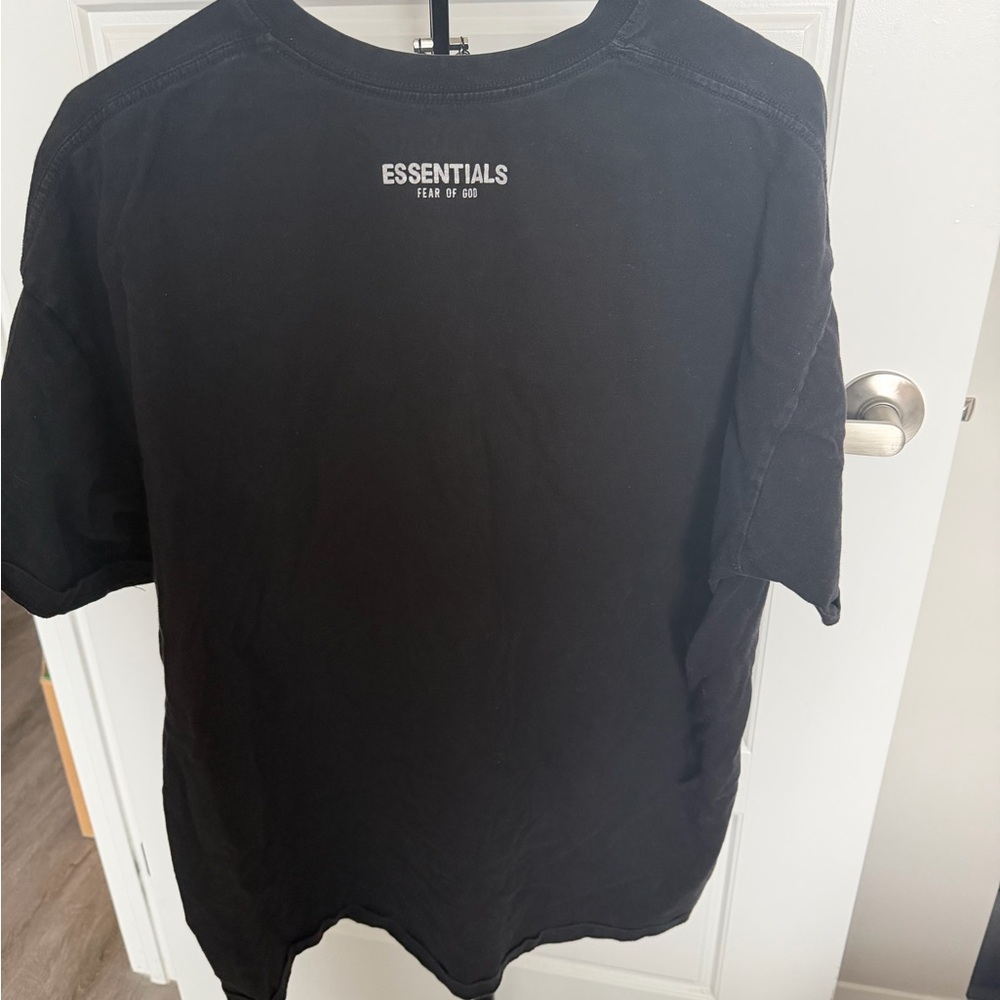 Fear of God ESSENTIALS Black Crewneck T-Shirt